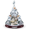 thumbnail image 4 of Escultura giratoria de árbol de Navidad para decoración del hogar, pegatinas de pasta para ventana, tren de invierno, 1-6 piezas, 4 of 4