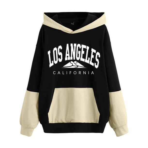 Sweatshirts For Teen Girls Los Angeles California Graphic Crewneck  Sweatshirts Loose Casual Fashion Hoodie Sweater Teen Girl