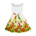 thumbnail image 2 of Girls Dress Sunflower Garden Turn-Down Collar Sleeveless 6 Years, 2 of 4