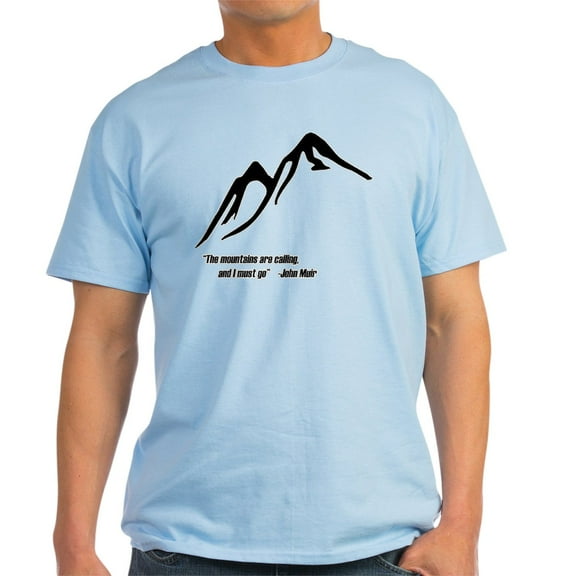 CafePress - Mountains Calling Light T Shirt - Men's Classic Graphic T-Shirt