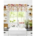 thumbnail image 6 of Valances for Windows Fall Rod Pocket Cafe Window Treatments Valance Curtains for Kitchen Bathroom Laundry Basement Windows 60"x18", 6 of 6