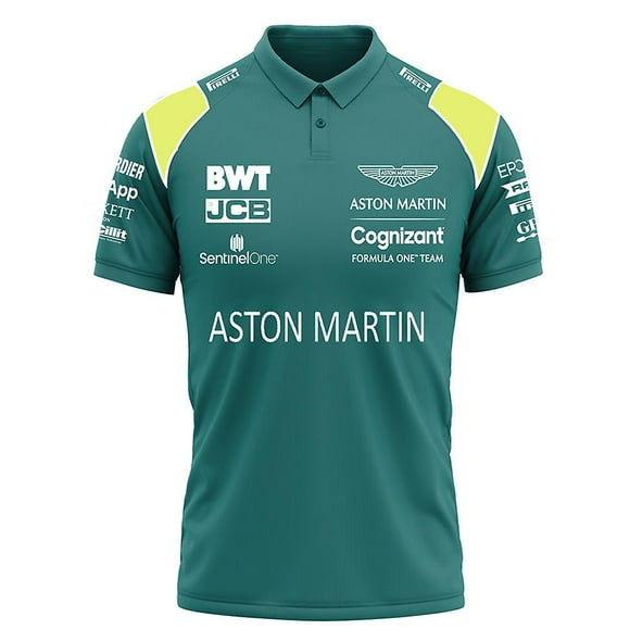 New f1 racing suit red bull short sleeve top polo shirt team men aston martin