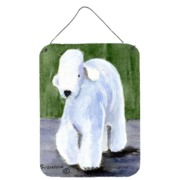 Caroline's Treasures Bedlington Terrier Aluminium Metal Wall or Door Hanging Prints, 16 inch x 12 inch, Multicolor