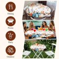 thumbnail image 7 of Orange Blue Fall Round Tablecloth, Fitted Table Cover with Elastic for 45"-54" Round Tables, Thanksgiving Maple Leaf Autumn Table Cloth Outdoor Indoor Dinning Party Waterproof Tablecloths, 7 of 7