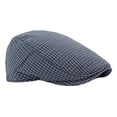 thumbnail image 5 of Classic Plaid Flat Cap, Gray Check Pattern, 5 of 6
