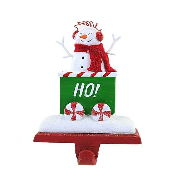 Christmas Christmas Train Stocking Holder Snowman Santa Tree Scarf Cane Tc00685 Scarf