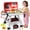 BBQ Grill Playset, variant on UQN Kids Pretend Play Food Set, 52 Pcs Fried Chicken Shop Toy, Color Changing Fast Food Restaurant Toy with Burger, Fries, Coffee and Play Money, Christmas Birthday Gift for Boys Girls Ages 3-8