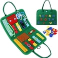 thumbnail image 1 of Juguetes Educativos Montessori para bebé, aprendizaje temprano, hebilla de entrenamiento, juguetes sensoriales, tablero ocupado, regalo, 1 of 4