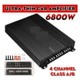 thumbnail image 2 of 6800W 4 Channel Car Amplifiers Subwoofer Speaker Audio Amplifier Vehicle Subwoofer Bass Amplifier Enclosure Auto Sound Car Audio ,Bluetooth 5.0, 2 of 6
