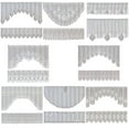 thumbnail image 2 of 2PCS/Set Lace Coffee Curtain Vintage Style Cafe Window Tier Translucent Curtain Kitchen Dining Room Home Decoration, 2 of 8