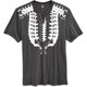 thumbnail image 1 of INC Playera gráfica con cuello dividido para hombre, gris, pequeña, 1 of 1