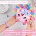 thumbnail image 2 of Unicornio Piggy Bank Play Tailor para niñas con pegatinas de bricolaje, 2 of 7