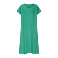 thumbnail image 6 of Meichang Linen Dresses for Women 2025 Casual Flowy V Neck Short Sleeve Maxi Dress Lightweight Summer Beach Vacation Clothes, 6 of 6