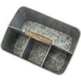 thumbnail image 6 of MyGift 4-Slot Rustic Galvanized Silver Metal Kitchen Caddy, 6 of 7