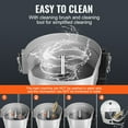 thumbnail image 4 of KFFKFF Electric Food Processor, 4-in-1 Versatile Kitchen Slicer, 200W for Efficient Chopping, Shredding, Dicing & Slitting, Includes Safety Gloves, Ideal for Both Restaurant & Household, 4 of 9