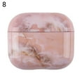 thumbnail image 2 of MesaSe Protective Case Dust-proof Anti-fall Ultra-thin Marble Pattern Bluetooth-compatible Earphone Protective PC Sleeve for AirPods 3, 2 of 8
