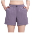 thumbnail image 2 of Puntoco Pantalones cortos de salón para mujer Pantalones cortos casuales de moda para mujer Pantalones cortos casuales sólidos para uso diario, 2 of 5