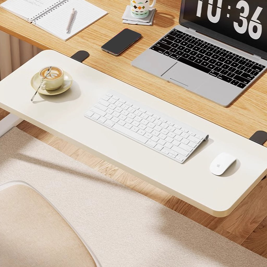 YongCo 90° Foldable Computer Arm Rest Desk Extender Tray Clamp On Keyboard Tray