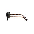 thumbnail image 2 of Tempered Glass Mens Racer Plastic Officer Style Sunglasses Tortoise Green, 2 of 4
