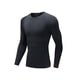 thumbnail image 1 of Camisetas deportivas Prolriy para hombre, camisetas de compresión térmicas de forro polar de secado rápido con base de resorte alto, camisetas negras para hombre M, 1 of 6
