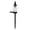 Ghost, variant on Ghost Solar Garden Light, Gothic Garden Resin Dragon Statue Ground Stake, Medieval Gargoyle Outdoor Landscape Lighting, Halloween Dragons Decor (B)