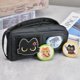 thumbnail image 2 of Estuche de gran capacidad con diseño de gato adorable, bolsa para lápices, papelería, bolígrafos para adolescentes, niñas y niños, con pegatinas mágicas e insignias decorativas, amarillo, 2 of 7