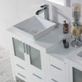 thumbnail image 6 of Sydney 72" Double w/ Vessel Sinks and Mirrors (Glossy White), 6 of 8