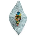 thumbnail image 3 of Ikat Lounger Chair Bag, Inspired Horizontally Arranged Geometric Cold Toned Folkloric Forms, High Capacity Storage with Handle Container, Lounger Size, Cadet Blue Seafoam and White, by Ambesonne, 3 of 5