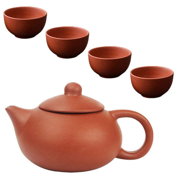 Portable Water Kettle Vintage Tea Cups Purple Clay Teapot Set Whistling Hot Japanese Gongfu Travel