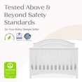 thumbnail image 4 of Delta Children Perry 6-in-1 Convertible Crib, Greenguard Gold Certified, Converts to Toddler Bed, Daybed, Sofa Bed & Full-Size Bed with/without Headboard, Fits Standard Crib Mattress, Bianca White, 4 of 14