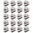 thumbnail image 2 of 20 Pcs Rivets Rotatifs à 360 Degrés avec Perforation, Alliage de Zinc, Décoration de Sac à Main en Cuir pour Sacs à Main, 2 of 7