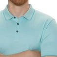 thumbnail image 3 of English Laundry Mens Short Sleeve Knit Polo Shirt, Turquoise Blue, Large, 3 of 3