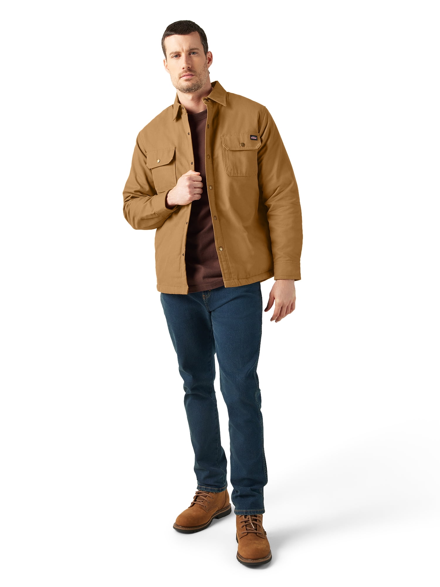 Genuine Dickies Men's Canvas Quilted Shirt Jacket