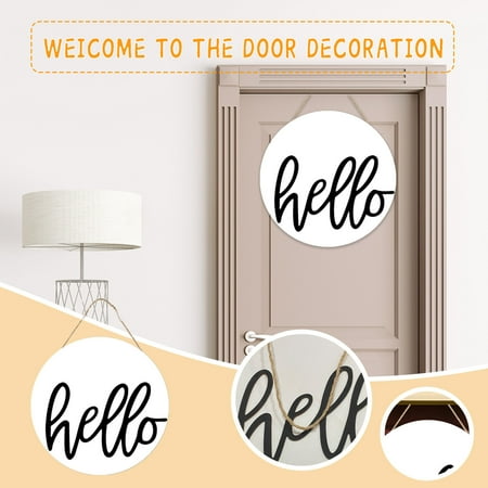 

Christmas Clearance PVC Welcome Doorplate With Lattice Bow Hanging On The Wall Of Home Furnishing