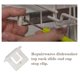 thumbnail image 2 of Dishwasher Parts Accessories 4pcs Dishwasher Upper Rack Slide End Cap 1556527 Replacement For Hotpoint, 2 of 3
