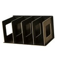 thumbnail image 4 of Luzkey Wooden Desktop Bookshelf Portable Simple File Holder Multifunctional File Organizer DVD Rack Display Shelf for Desk Dorm Home Black, 4 of 8