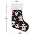 thumbnail image 5 of SKYSONIC Christmas Stocking Personalized Halloween Large Candy Stocking Hanging Gift Xmas Stockings Decoration 1 PC for Family Holiday Party Ornaments Decor Fireplace, 5 of 7