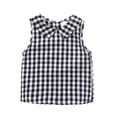 thumbnail image 2 of MAIHAN Toddler Girls Plaid Tank Tops Cute Sleeveless Shirts for Kids Casual Back Button Down Blouse Cotton Comfort Tank Tops(Black,12-18 Months), 2 of 8