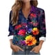 thumbnail image 3 of TaTaai Women Casual Printed Long Sleeve Collared Shirt Button Down Blouse Ladies Daily Commute Festival Event Wear Soft Breathable Non See Through Stylish Comfortable Top Gift, 3 of 6