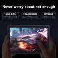 thumbnail image 2 of Cubot TAB KINGKONG, Rugged Tablet Android 13, 16GB RAM(8GB 8GB Extended), 256GB ROM, 10600mAh,10.1" FHD Screen-Black, 2 of 6