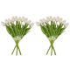 thumbnail image 4 of 20 Piezas Blancas 13.8 Pulgadas Flores de Tulipanes Artificiales para la DecoracióN Del Partido, Hogar Boda, 4 of 11