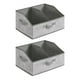 thumbnail image 2 of 2 contenedores de almacenamiento plegables para armario, organizador con asa, durabilidad. Gris, 2 of 9