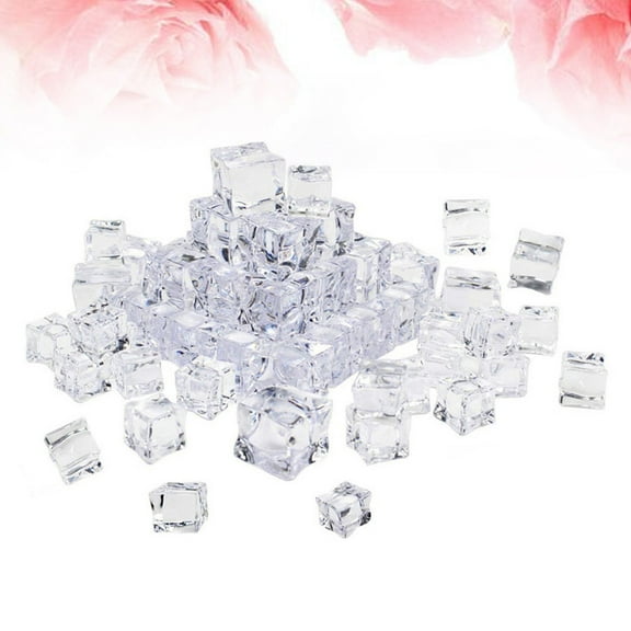 WHAMVOX 80 Pcs Extra Large Ice Block Cool Simulated Baby Shower Decoration