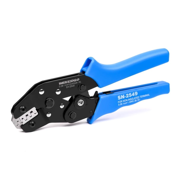 Ratcheting Crimping Tool EDM cutting jaw provides accurate and reliable crimping without damage