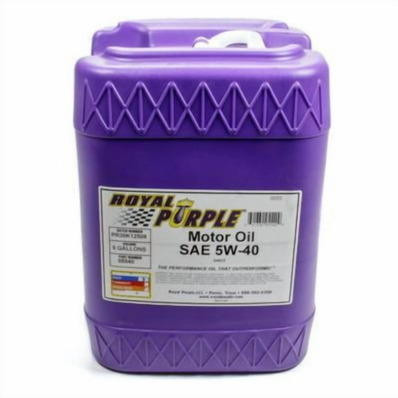 Royal Purple 5540, Multi-Grade Motor Oil 5W40 5 Gallon Pail Performance