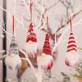 thumbnail image 2 of 4 Uds. Colgantes de bong para hombre viejo de bosque tejido de Navidad, decoraciones para pies pequeños para árbol de Navidad de vacaciones grandes, 2 of 5