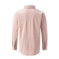 thumbnail image 5 of IROINNID Plain Long Sleeve Shirts for Men Casual Turn-down Collar Solid Button Down Shirt Blouse Tops On Sale,Pink, 5 of 9