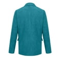 thumbnail image 4 of 2025 Mens Vintage Corduroy Sport Coat Casual Slim Fit 3 Button Blazer Notched Lapel Long Sleeve Jacket Turquoise 3XL, 4 of 5
