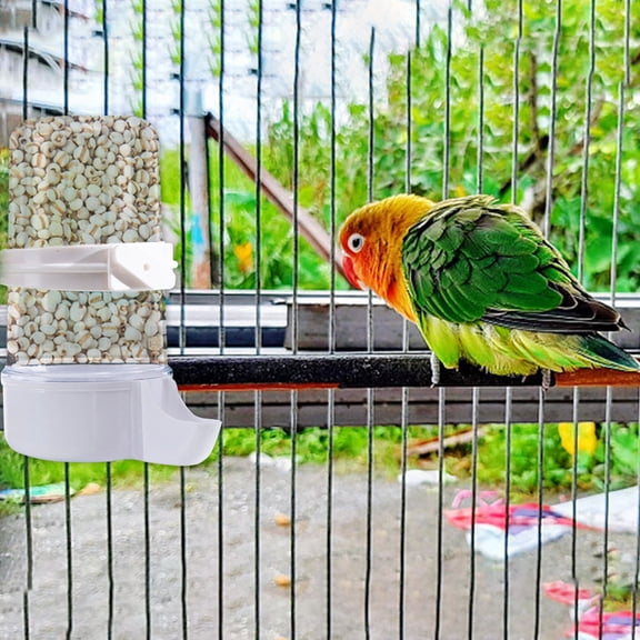 Bird Water Dispenser for Cage, Bird Water Bowl Automatic No Mess Gravity Feeder Bird Watering Supplies for Pet Parrot, Parakeets, Cockatiel, Budgie Lovebirds and Other Birds