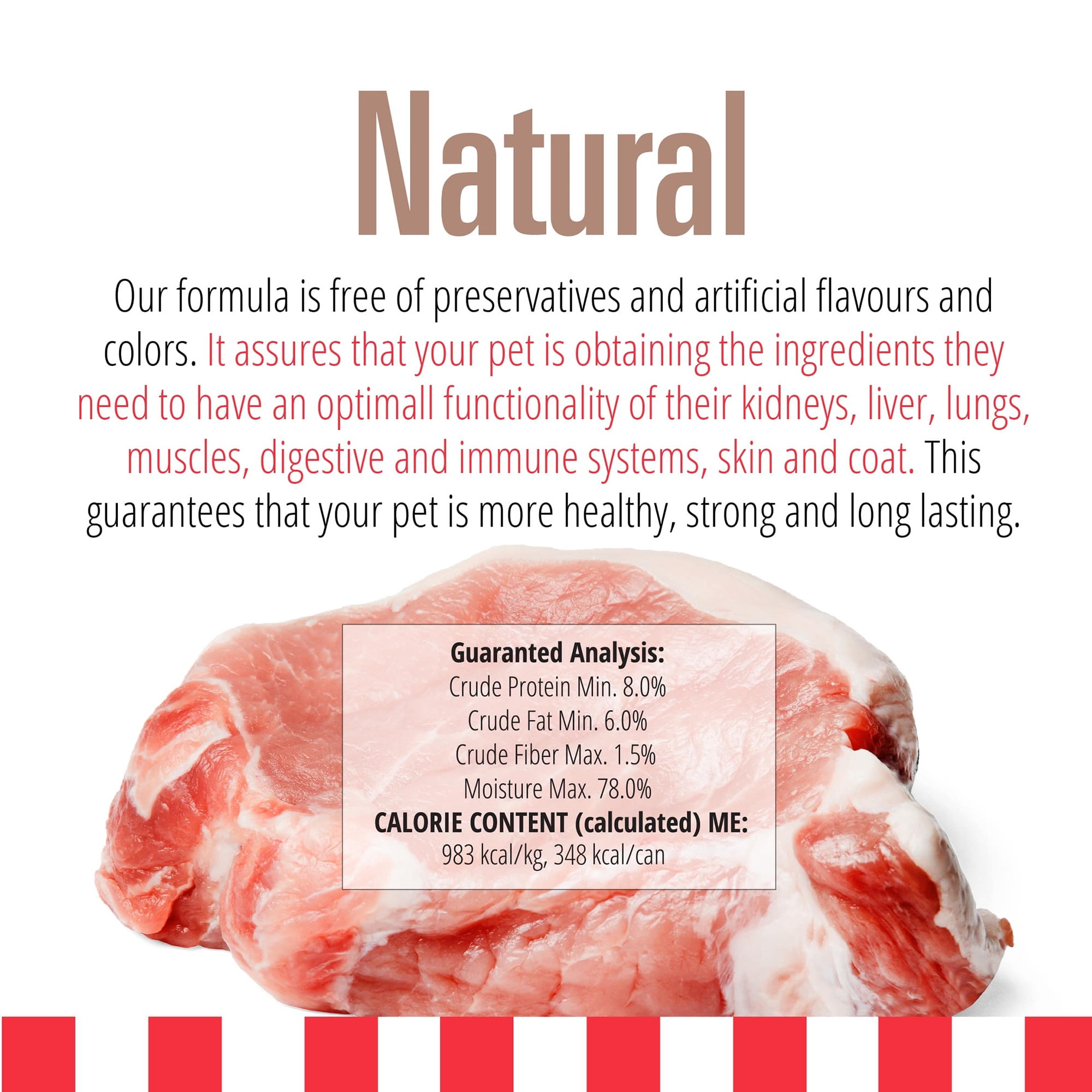 Livelong Healthy & Strong: 12 Pack: Pork & Sweet Potato Recipe - 12.5oz Cans, Wet Dog Food, High Protein, All Natural, No Preservatives,